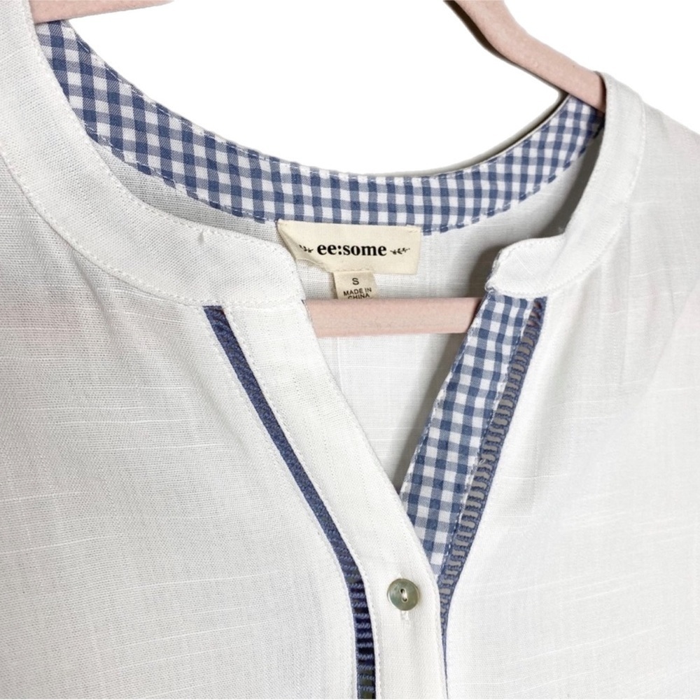 Eesome Top with Gingham Trim - Picture 4 of 7